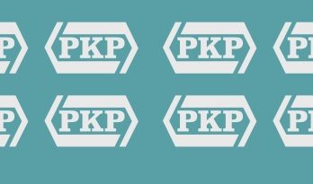 KH0-57 Kalkomania białe logo PKP