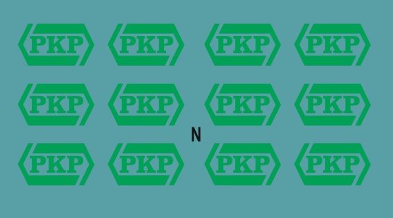 KN-01 Kalkomania zielone logo PKP