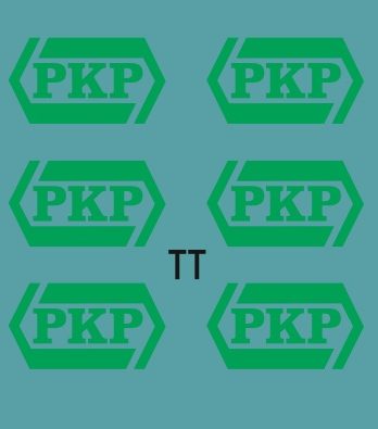 KTT-25 Kalkomania zielone logo PKP