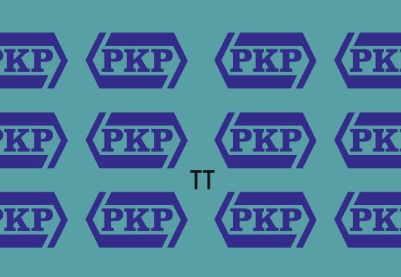 KTT-27 Kalkomania niebieskie logo PKP