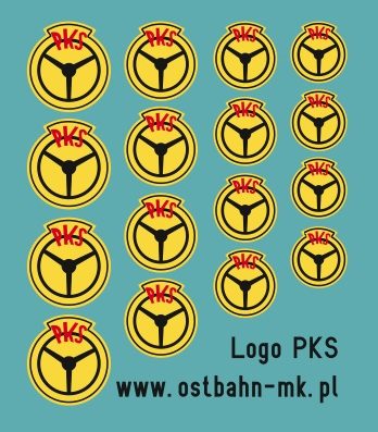 KPH0-03 Logo PKS 4 rozmiary po 4 sztuki